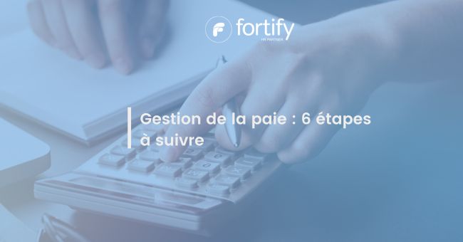 Etapes gestion de la paie