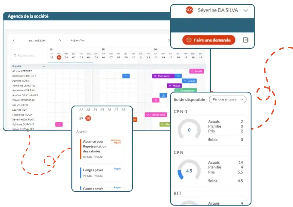 Module gestion des absences-my silae